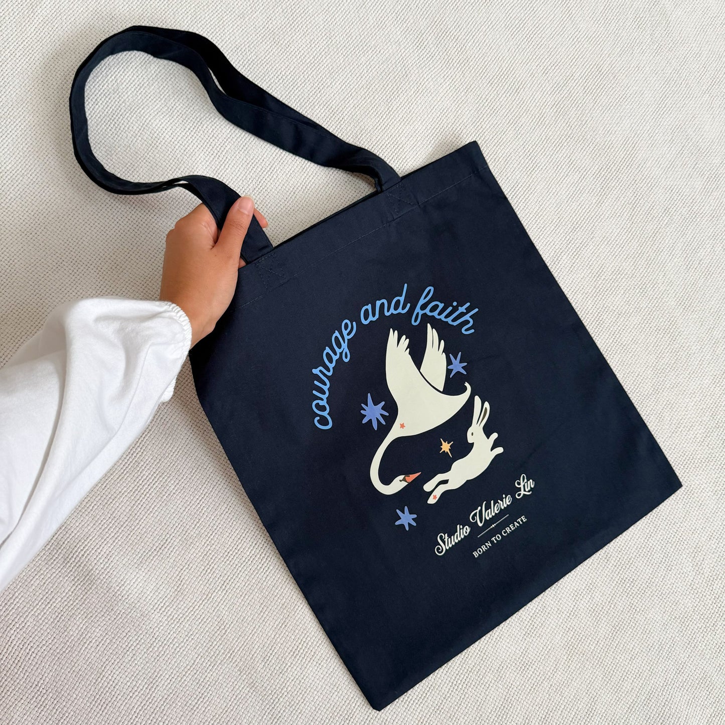 Courage & Faith Tote Bag
