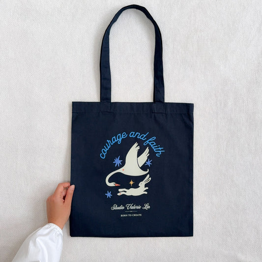 Courage & Faith Tote Bag