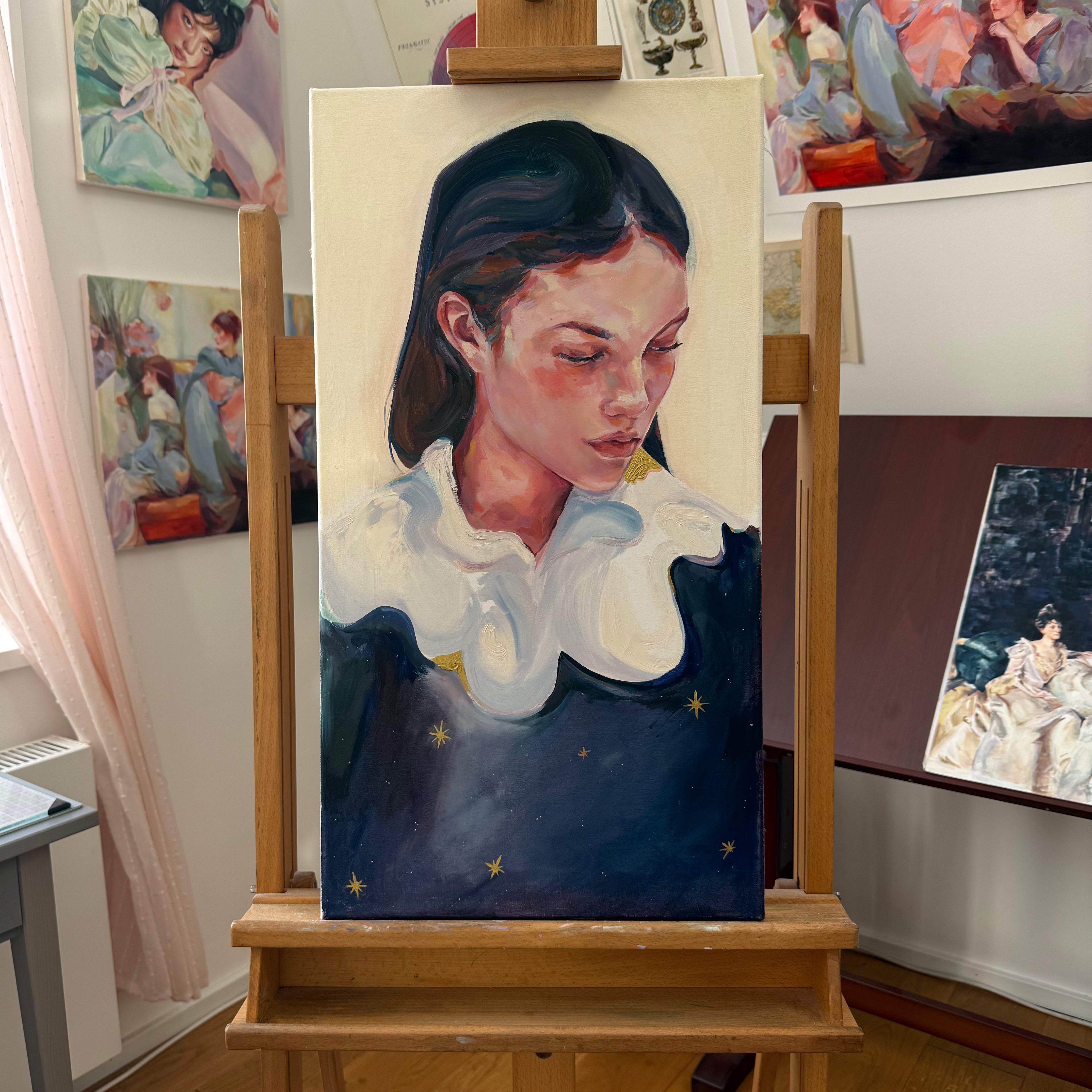 Celestial Thoughts - Original Oil Painting-zoom-1