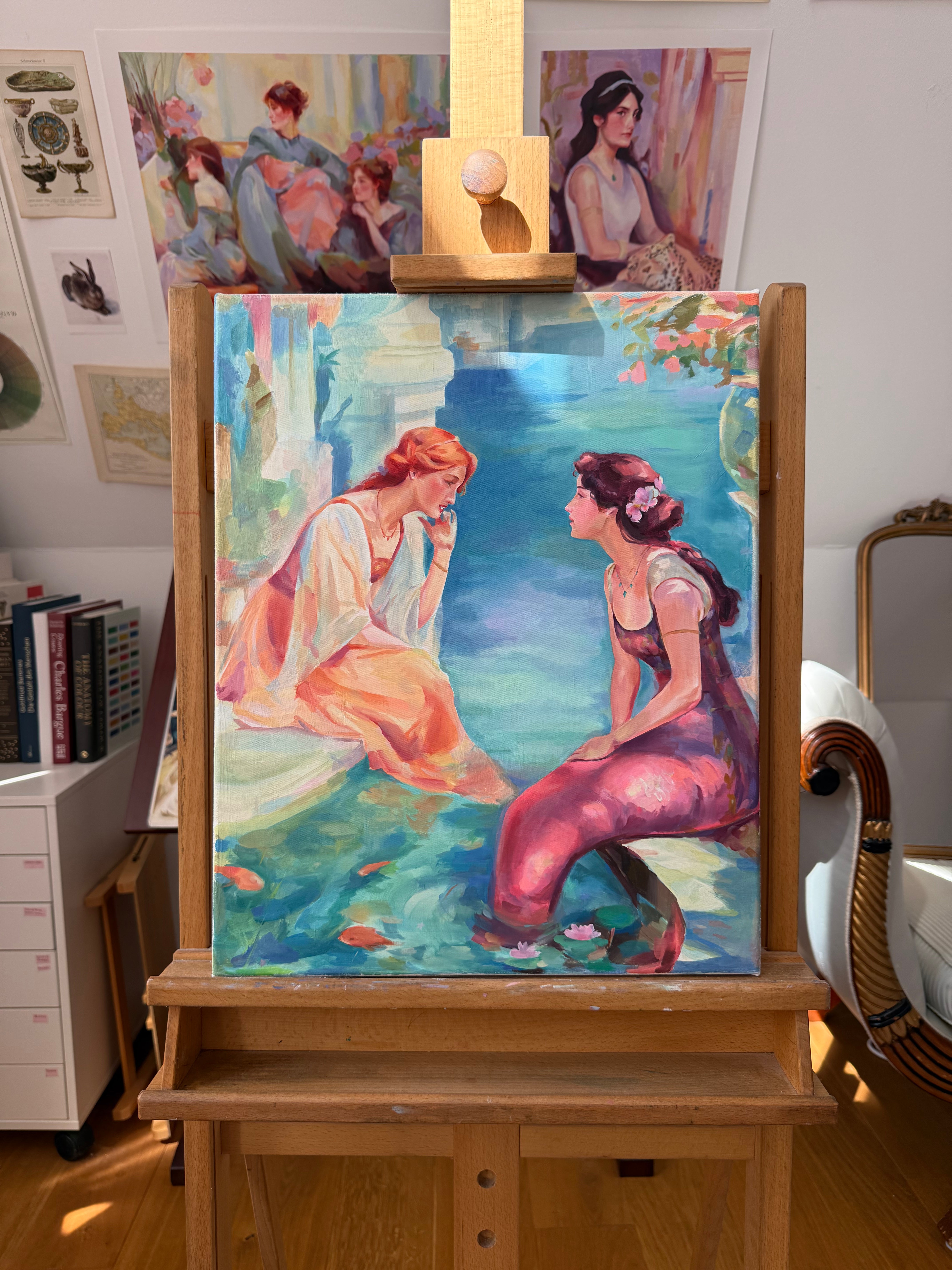 Conversation - Original Oil Painting